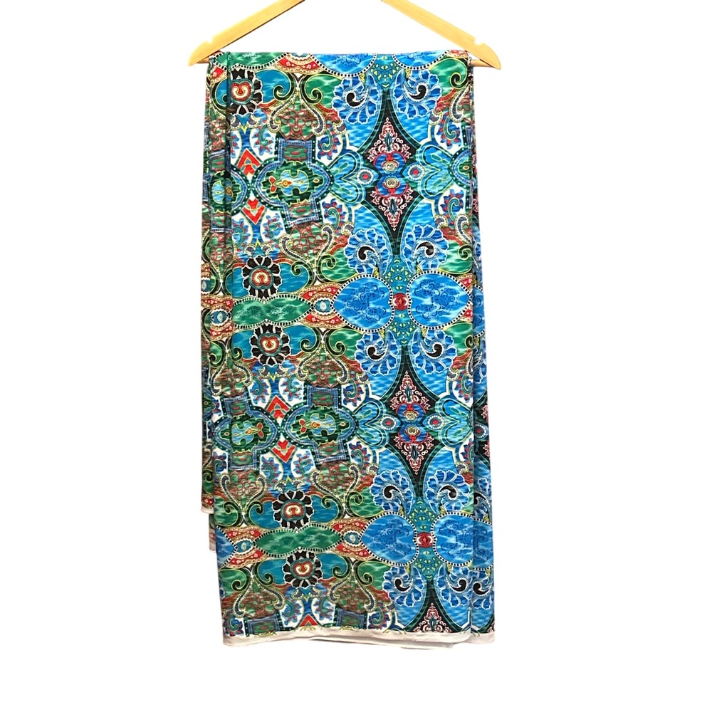 Joann Fabrics Knit Textile Bohemian Psychedelic Kaleidoscope Jewel Tone Festival